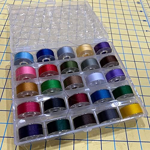 2 Pcs Transparent Bobbin Box,Machine Bobbin Organizer Plastic Case