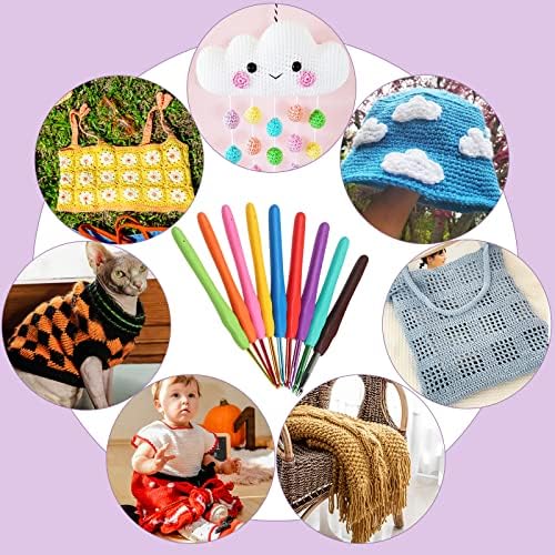 Aeelike Beginner Crochet Kit, Light Purple