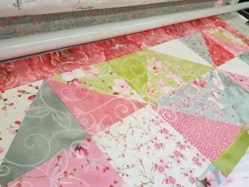 Full Line Stencil Whimsical Garden, Continuous E2E Quilt Template