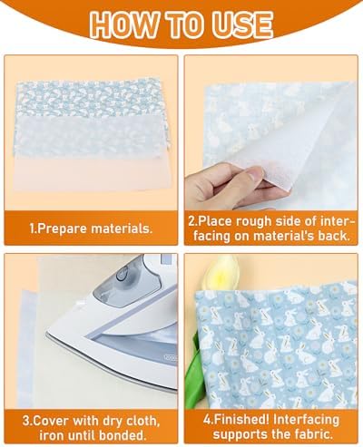 PLANTIONAL 11.6"x30yd Heavy Weight Iron on Non-Woven Fusible