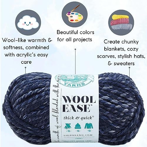 Lion Brand Yarn Wool Ease Thick & Quick 640-535 River Run