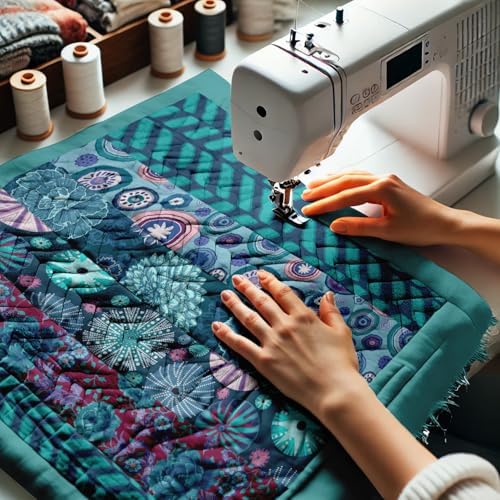Soimoi 9Pcs Cotton Fabric Bundles 18 x 22 Inch, Quilting Patchwork