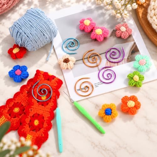 Giantree 9Pcs Cable Needles for Knitting, Spiral Cable Knitting Needle