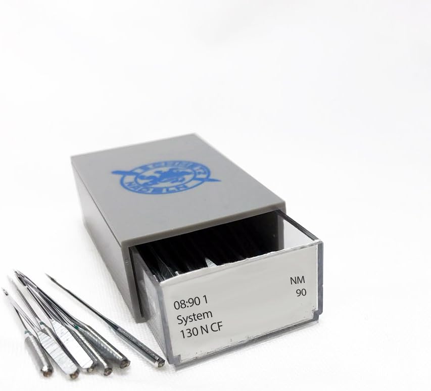 SCHMETZ Chrome Topstitch Household Sewing Machine Needles, Size 90/14