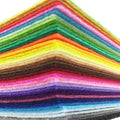 flic-flac 42pcs 12 x 12 inches (30cm*30cm) Felt Fabric Sheet Assorted
