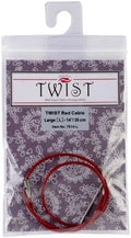ChiaoGoo Cable 8 inch (20cm) with Key for Twist Red Lace