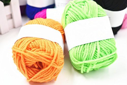 RayLineDo® Pack 20 x 25g Ball Assorted Colors 100% Acrylic Knitting