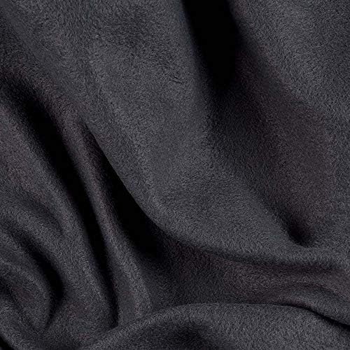 Polar Fleece Solid Dark Grey Fabric by The Yard, 100 Percent Polyester