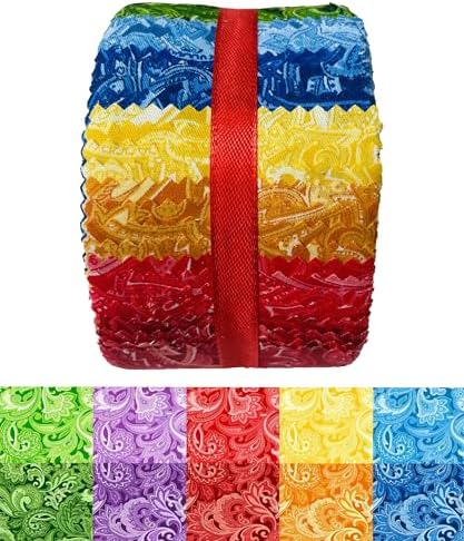 100% Cotton Jelly Roll Fabric Strips for Quilting