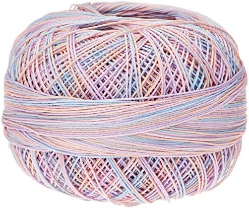 LIZBETH Handy Hands 210-Yard Cotton Thread, 25gm, Cotton Candy