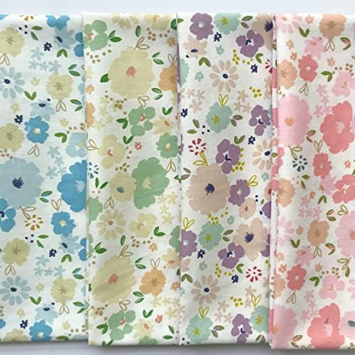 8-Piece Cotton Fat Quarter Squares, 18 x 22 Inches
