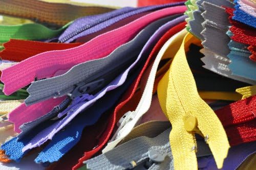 50 Pieces Nylon Coil YKK Zippers for Tailor Sewing Crafts 25 Colors