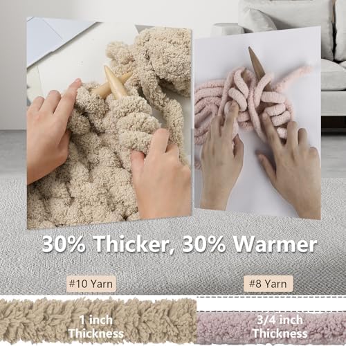 Cozyful Chunky Yarn for Hand Knitting - #10 Chunky Chenille Yarn