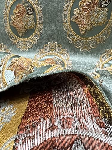 Luxurious Woven Jacquard Victorian Mirror Floral Design Heavy