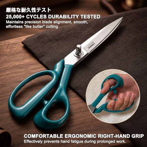 TONMA 10" Fabric Scissors for Sewing, Made in Japan, TFSG-2