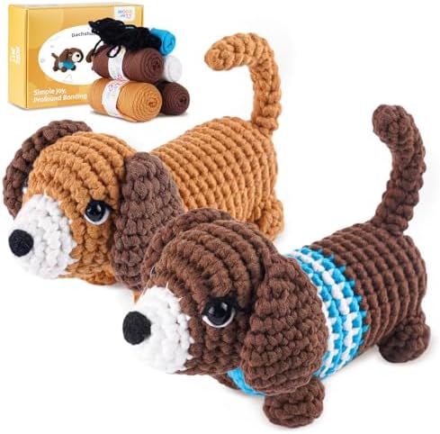 MOREJMTT Crochet Kit for Beginners, Learn to Crochet, Include Easy Knitting Soft Yarn, Step-by-Step Video Tutorial, Hook - Field & Needlecraft