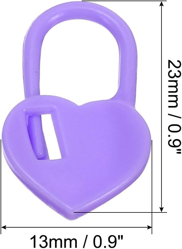 PATIKIL Crochet Stitch Markers, 100 Pack Plastic Knitting Markers