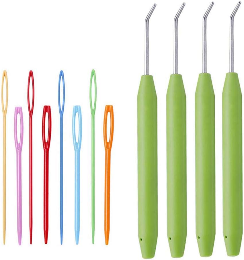 Mofuiry 4 Sets Knitting Loom Hooks, Crochet Hook Set with 8 Pieces