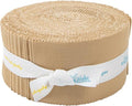 Confetti Cotton Solids Palomino Rolie Polie 40 2.5-inch Strips Riley