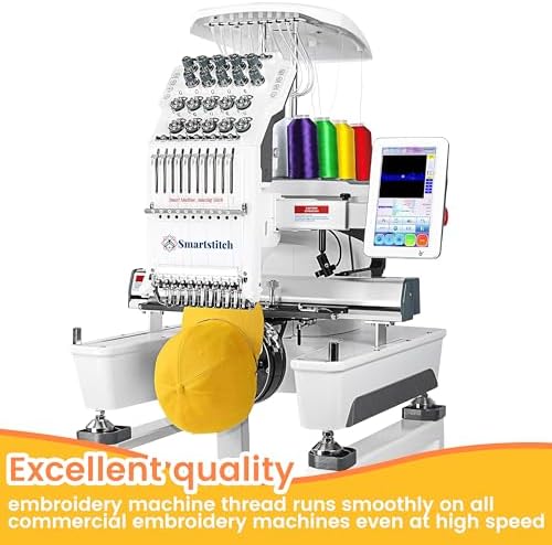 New brothread 15 Colors Huge Spools Polyester Embroidery Machine