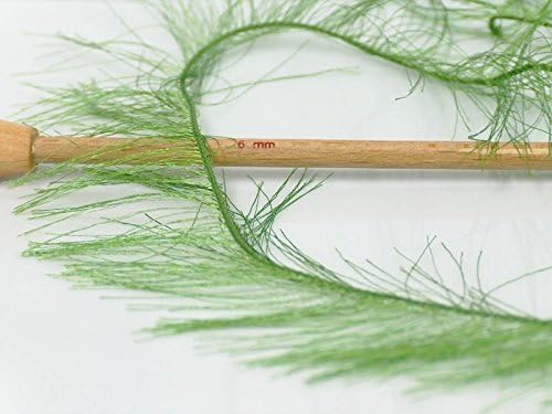 Grass Green Extra Long Eyelash Yarn Ice Luxurious Fun Fur 50gr 38yds
