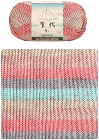 5Ply 60% Cotton 40% Acrylic Yarn 100g/219yds - 501#Matisse