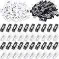 72 Pcs Classic Alpha Sewing Clips for Quilting, Black, White