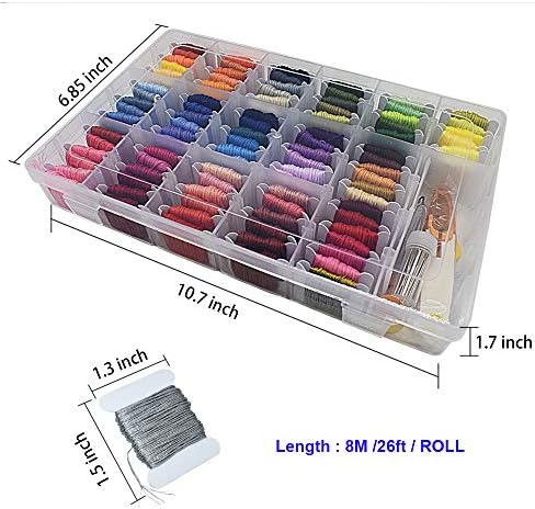 98 Color Embroidery Floss Cross Stitch Cotton Threads Bracelet String