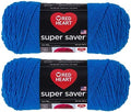 Bulk Buy: Red Heart Super Saver (2-Pack) (Blue, 7 oz Each Skein)
