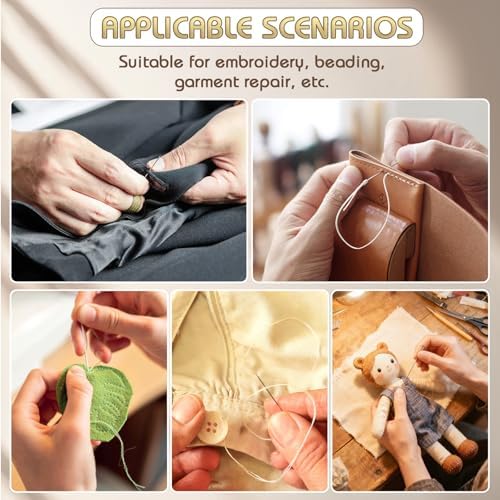 46 Pcs Big Eye Steel Sewing Needle Kit, Portable Stainless Steel