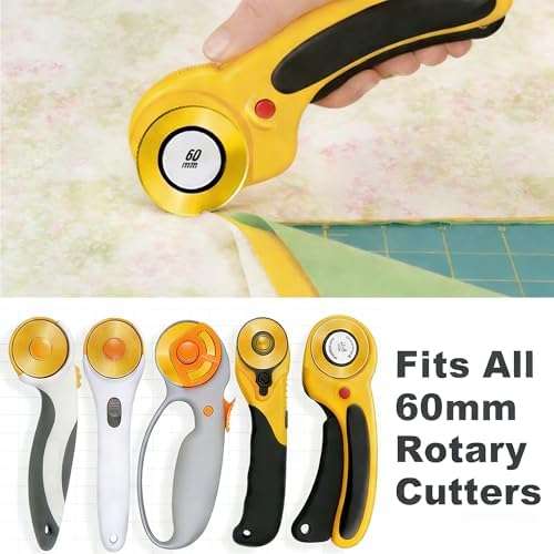 60mm Titanium Rotary Cutter Blades 10 Pack Replacement Rotary Blades