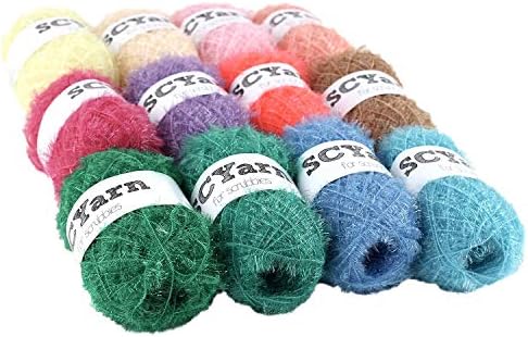 for Scrubbies 12 Skeins Bonbons Yarn Assorted Colors 100% Polyester
