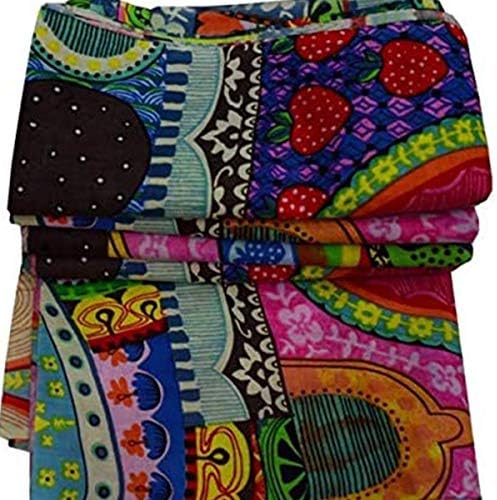 Indian Vintage Floral Print Cotton Fabric Dressmaking Materials