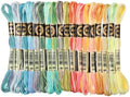 18 Pcs Friendship Bracelet String, Rainbow Embroidery Floss, Numbered