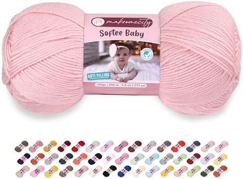 Makromecity Softee Baby Yarn,%100 Premium Anti-Pilling Acrylic