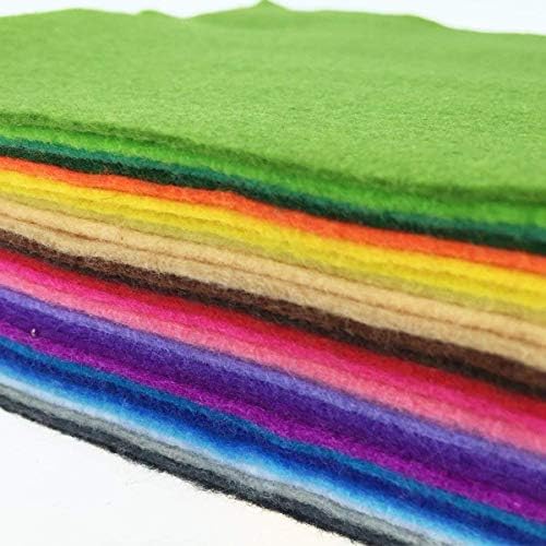 Felt Fabric Misscrafts 28pcs 12" x 8" (30cm x 20cm) 1.4mm Thick Soft