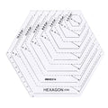 1 Pcs Transparent Quilting Templates Ruler Hexagon Shape Templates