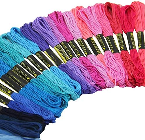 ATDAWN Rainbow Color Embroidery, Cross Stitch Threads, Bracelets