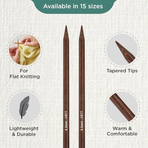 KnitPro Ginger Single Pointed Needles 14" (35cm) | US Size 11 (8mm)