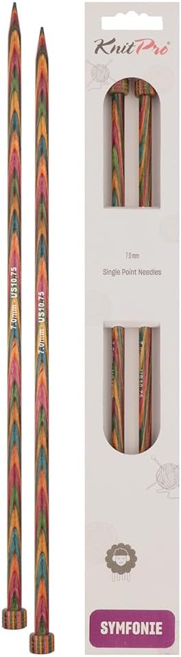 KnitPro Symfonie Single Pointed Needles 16" (40cm) | 7.00mm