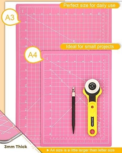 Density-upgraded 9"x12" Self Healing Cutting Mat, Idemeet Rotary