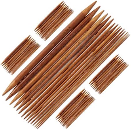 Relaxdays 150 Knitting Needles Double Ended 15 Sizes 2 to 10 mm for