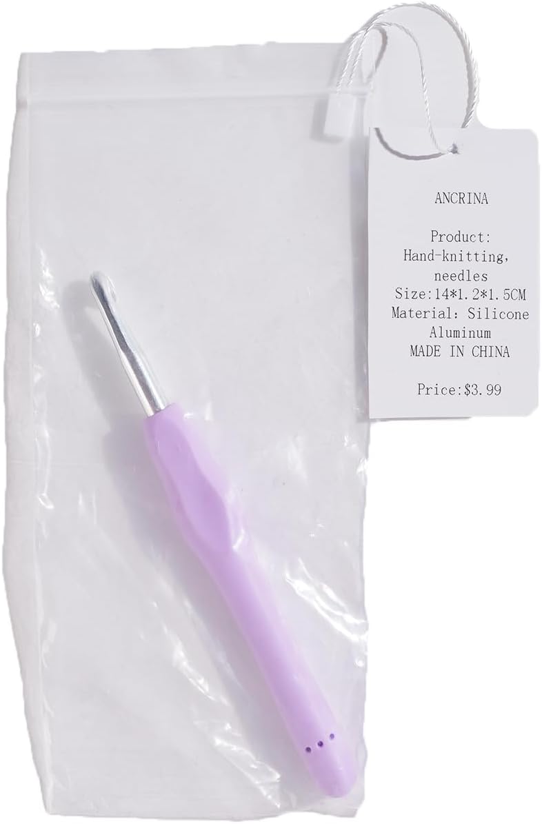 Crochet Hooks 1 Pack Yarn Crochet for Beginners with Silicone Grip
