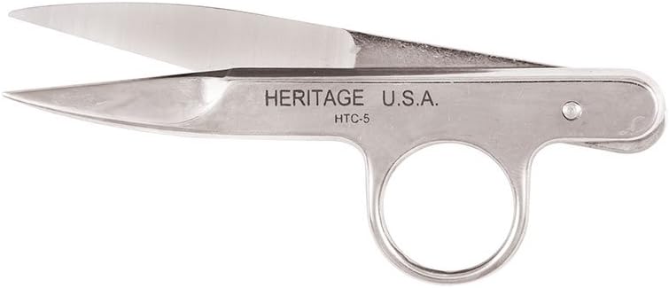 Klein Tools HTC5 Scissors, Made in USA, Threadclip with Spring Action