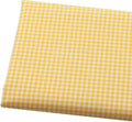 Yellow Gingham Cotton Quilting Fabric 2 Yards, Precut 72" x 63"
