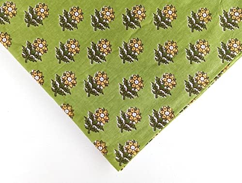 AVKA Studio Hand Block Print Fabric by The Yard - PRECUT 5 Yards