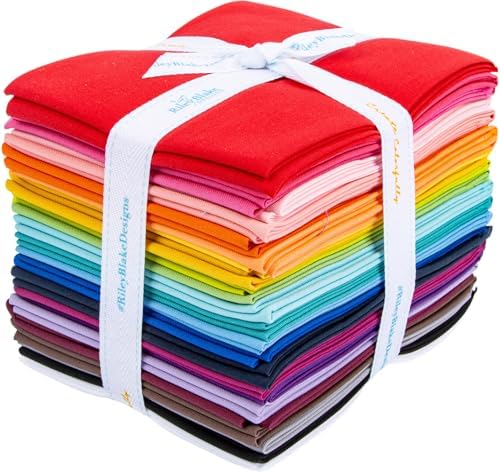 Confetti Cotton Solids Riley Rainbow 24 Fat Quarters Riley Blake