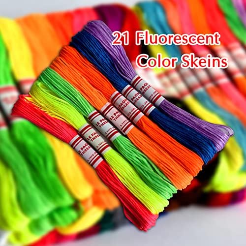 Embroidery Floss Rainbow Color 109 Skeins Per Pack Cross Stitch