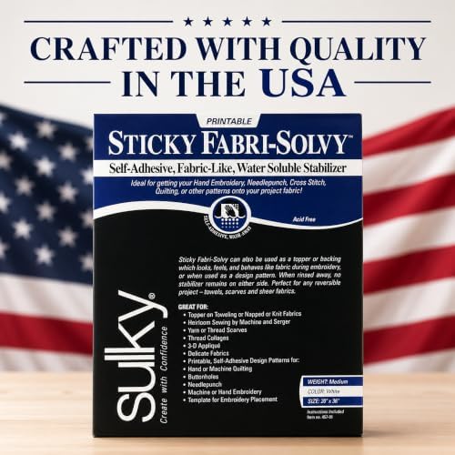Sulky Sticky Fabri-Solvy Stabilizer 20"X36"