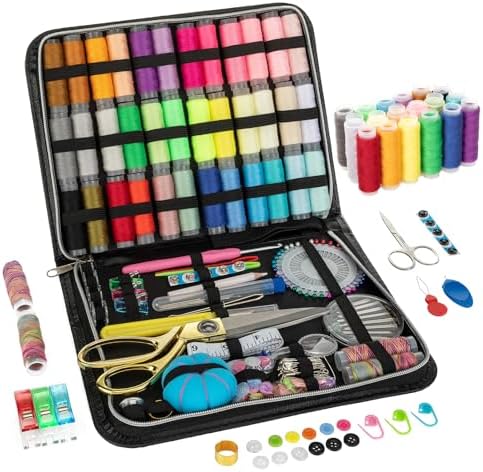 Sewing Kit for Adults, Upgraded Beginner Sewing Kit with 230pcs Sewing